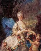 Marcello Bacciarelli Portrait of Apolonia Ustrzycka and her son Stanislaw. Sweden oil painting artist